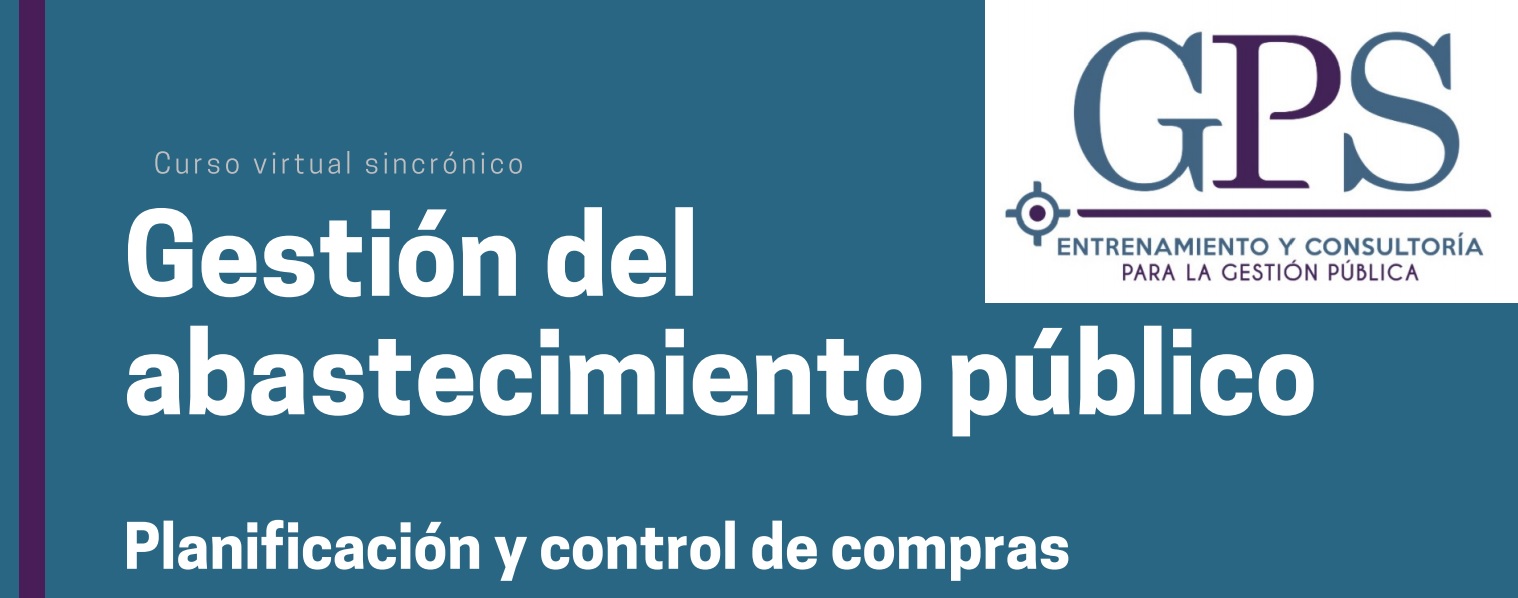 Curso Gestión de Abastecimiento Público. CRS